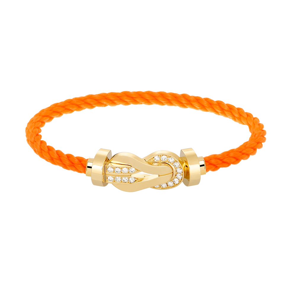 [Everoly JW]CHANCE LARGE 8 FIGURE BUCKLE HALF DIAMOND BRACELET GOLD