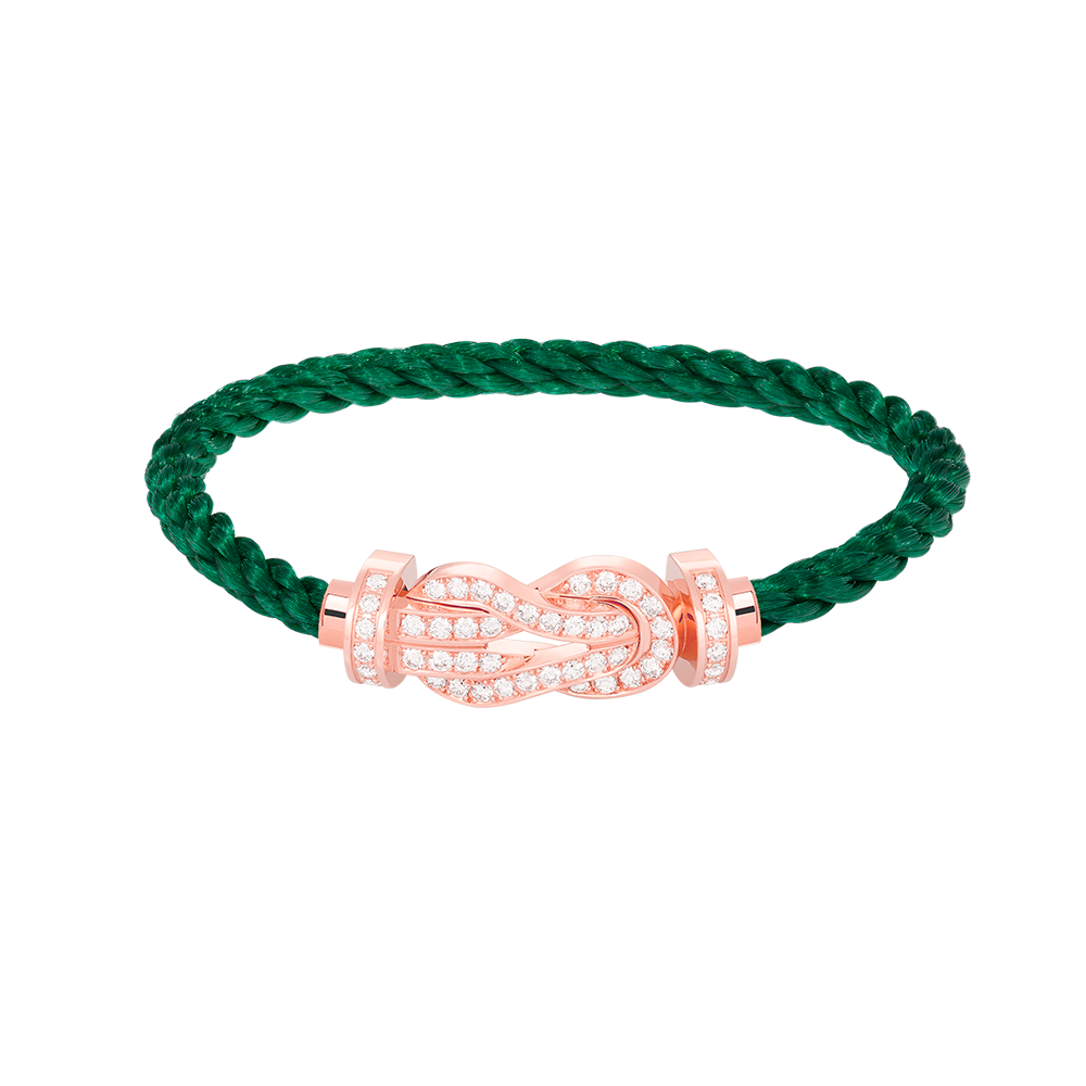 [Everoly JW]CHANCE LARGE 8 FIGURE BUCKLE FULL DIAMOND BRACELET ROSE GOLD