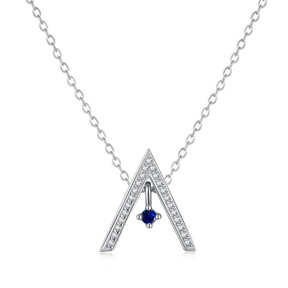 [Everoly JW]Sparkling "A" Shape Necklace