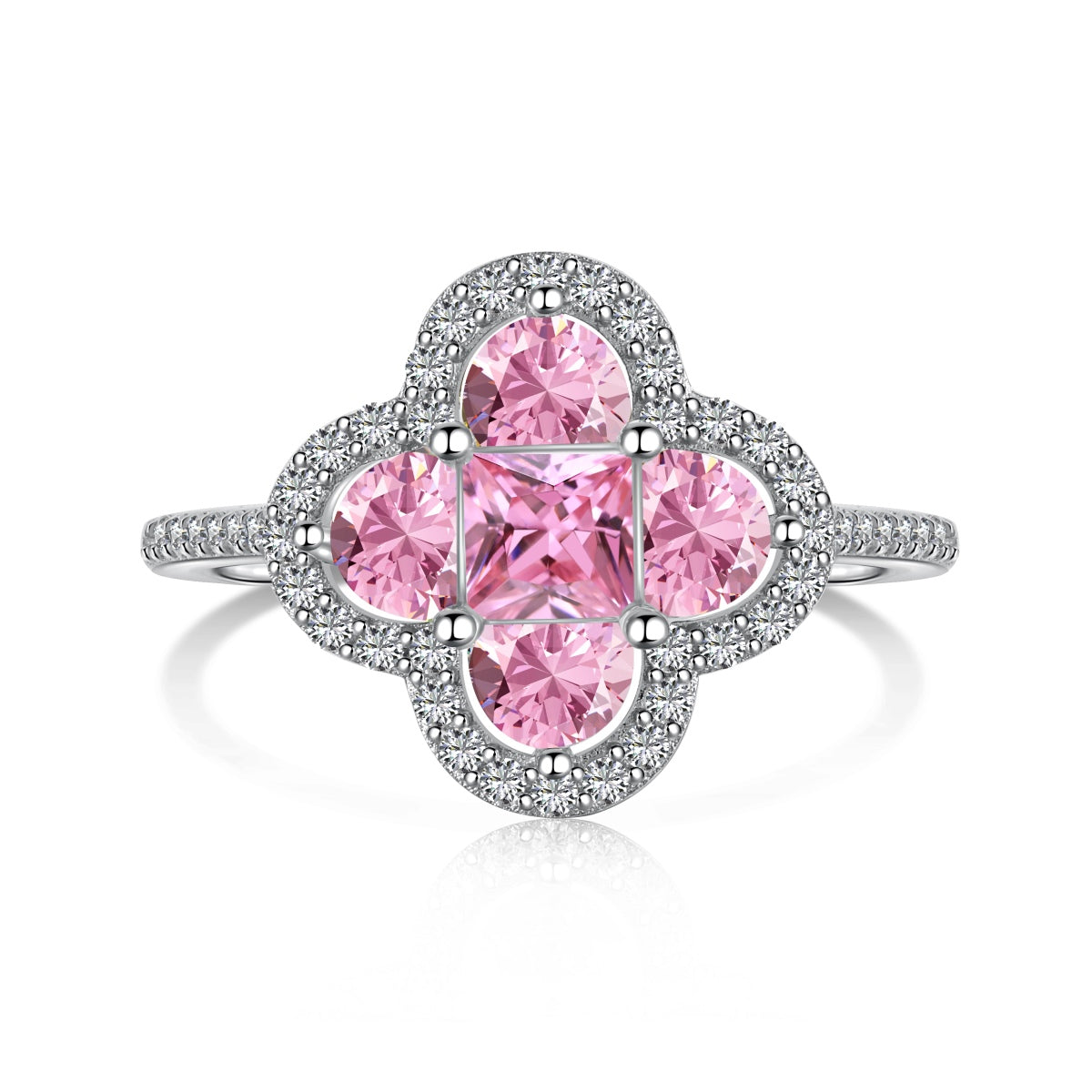 [Everoly JW]Luxurious Eternity Flower Shape Banquet Ring