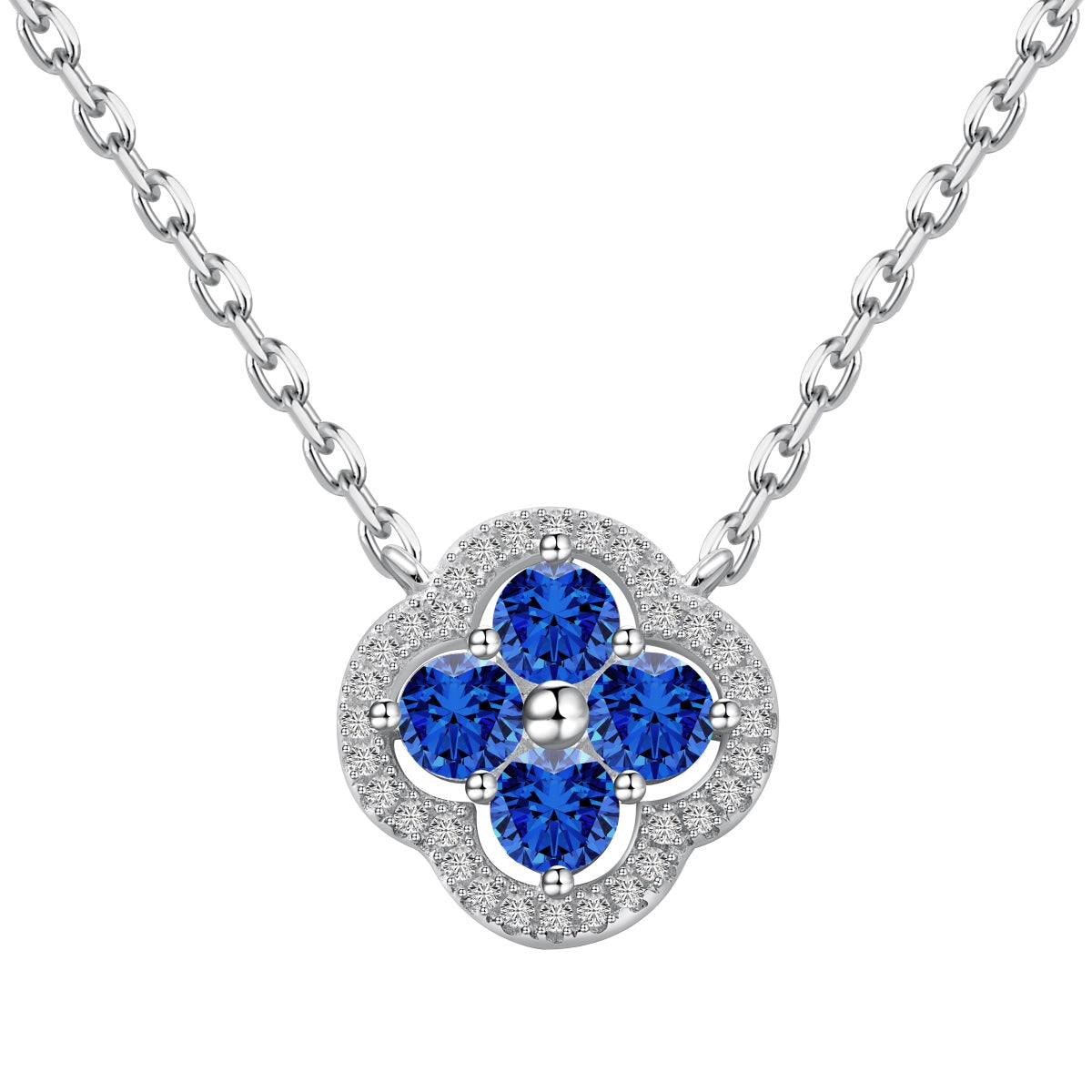 [Everoly JW]Exquisite Necklace With Four-Leaf Clover Flower Design