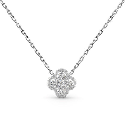 [Everoly JW]Spliced Lucky Four-Leaf Clover Versatile Necklace