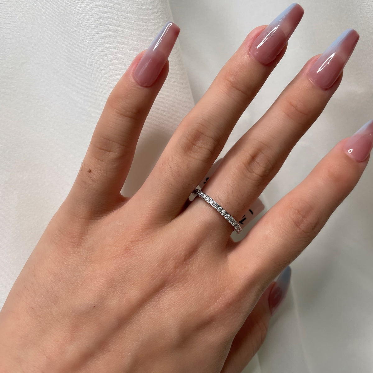 [Everoly JW]Delicate Sparkling Round Cut Daily Ring