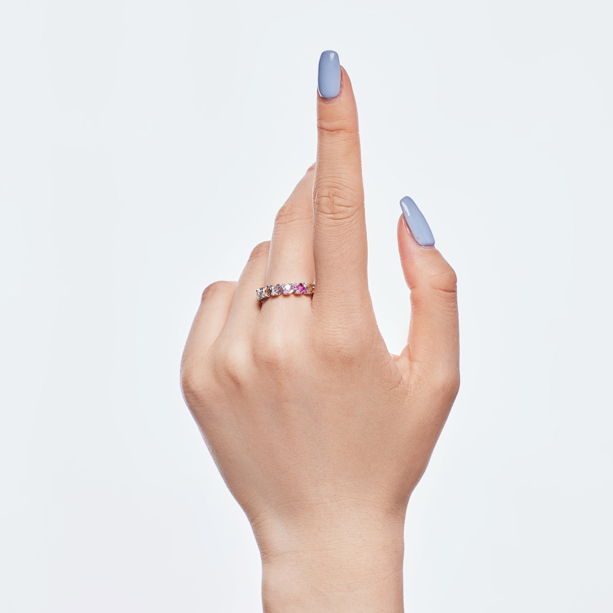 [Everoly JW]Delicate Vibrant Emerald Cut Daily Ring