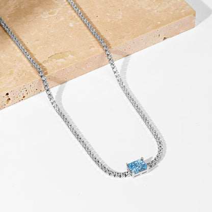 [Everoly JW]2.0 carat Ornate Emerald Cut Necklace