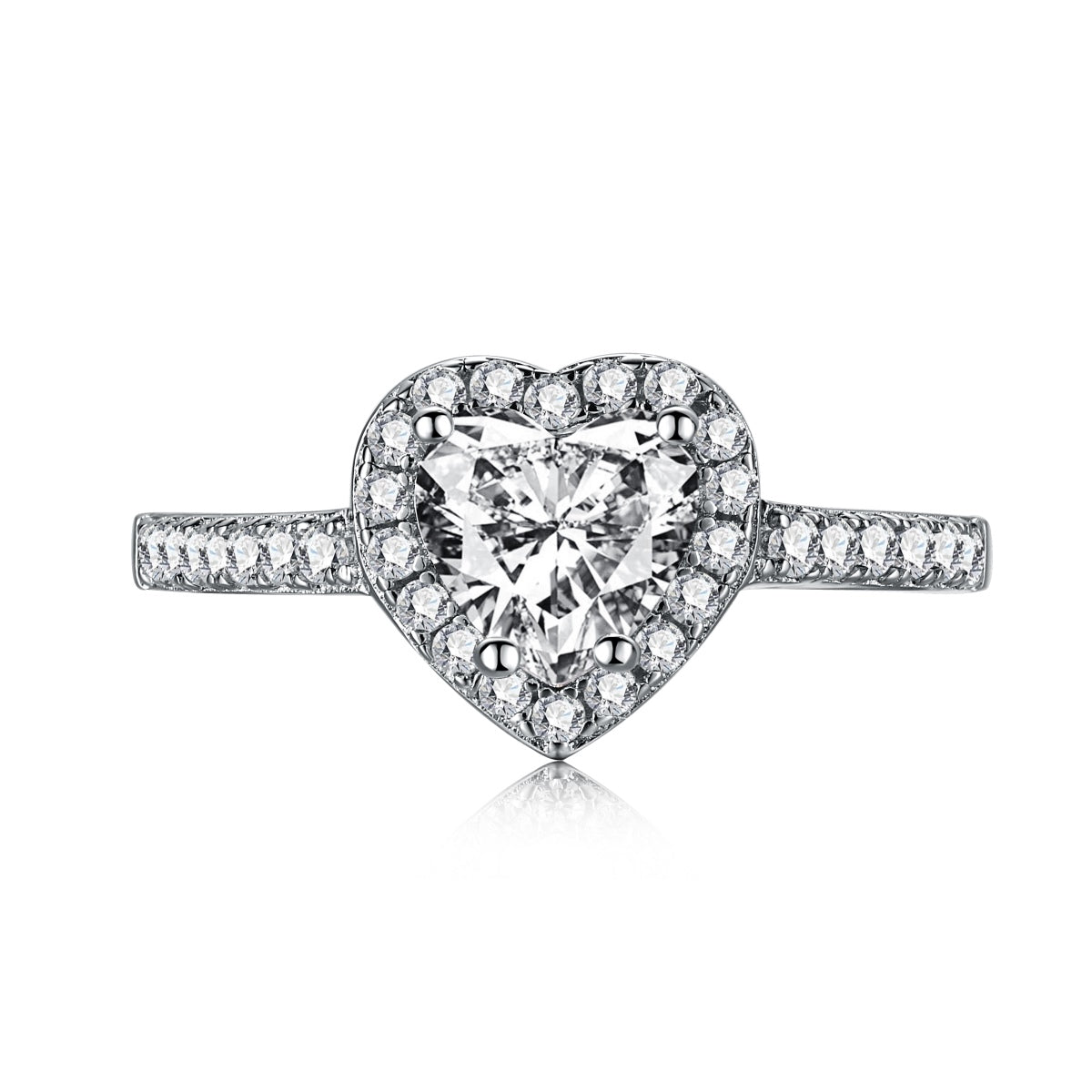 [Everoly JW]Eternity Splashy Romantic Heart Shape Lover Ring