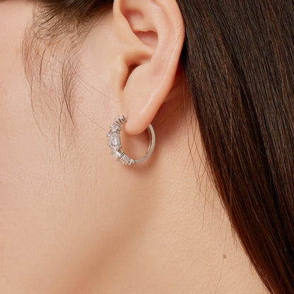 [Everoly JW]Dazzling Colorful Emerald Cut Daily Earrings