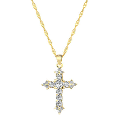 [Everoly JW]Delicate Cross Shape Necklace