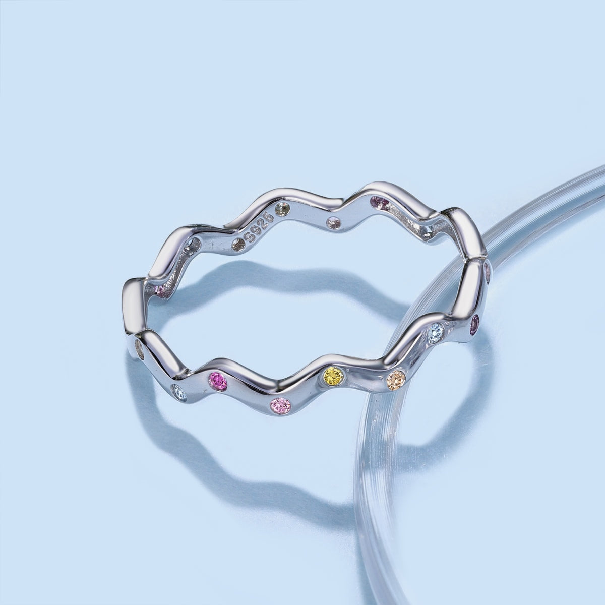 [Everoly JW]Ornate Vibrant Round Cut Daily Ring