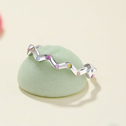 [Everoly JW]Ornate Vibrant Round Cut Daily Ring