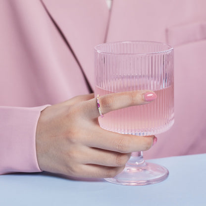 [Everoly JW]Exquisite Multicolored Emerald Cut Daily Ring