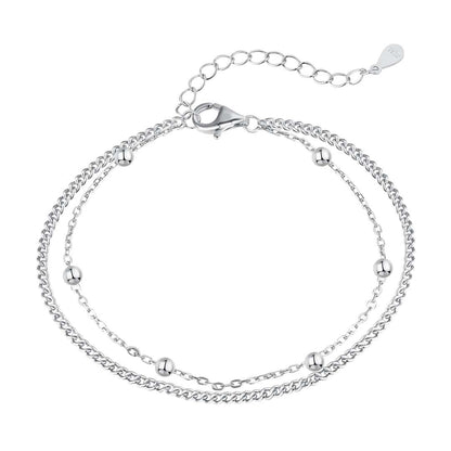 [Everoly JW]Delicate Bead Double Layer Bracelet