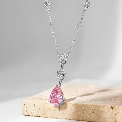 [Everoly JW]Dazzling Pear Cut Necklace