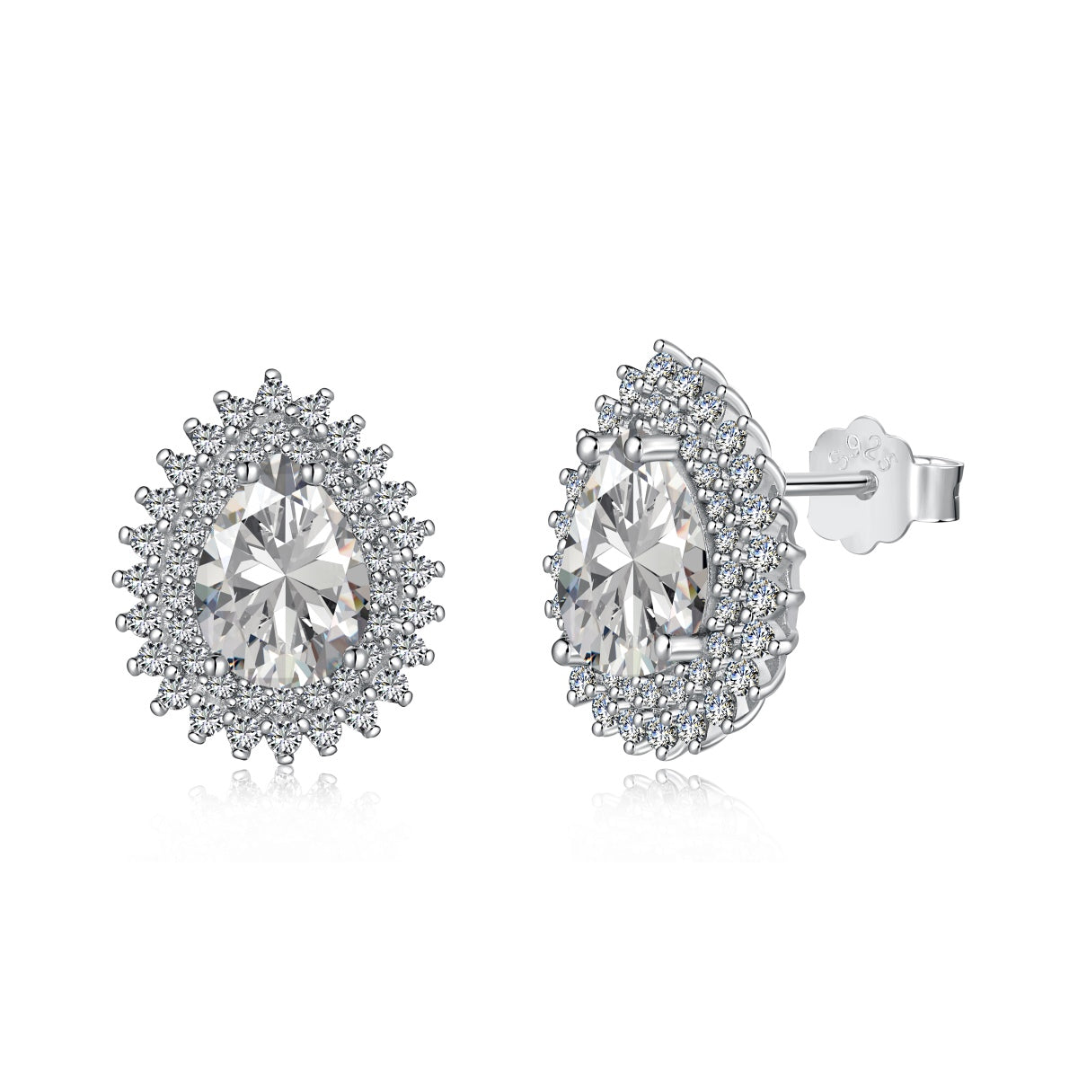 [Everoly JW]Delicate Gorgeous Pear Cut Daily Earrings