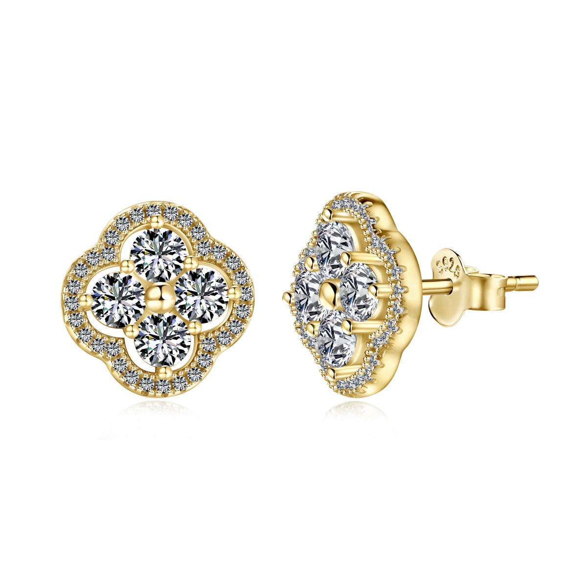 [Everoly JW]Four-Leaf Clover Exquisite Earrings
