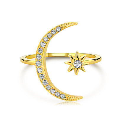 [Everoly JW]Eternity Moon & Star Ring