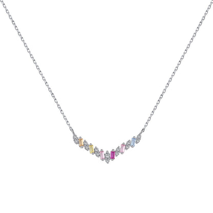 [Everoly JW]Dazzling Rainbow Necklace