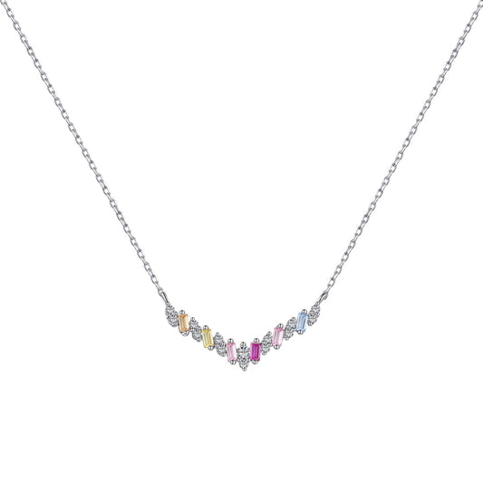 [Everoly JW]Dazzling Rainbow Necklace