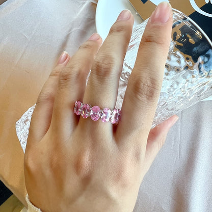 [Everoly JW]Dainty Elongated Cushion Cut Tennis Ring