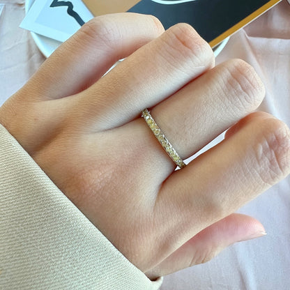 [Everoly JW]Delicate Sparkling Round Cut Daily Ring