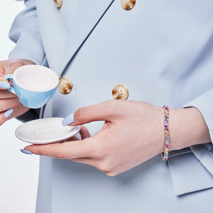 [Everoly JW]Ornate Sparkling Multi Cut Party Bracelet