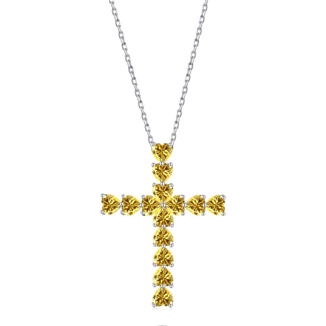 [Everoly JW]Radiant Cross Shape Necklace