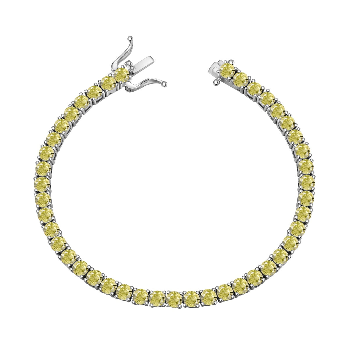 [Everoly JW]Ornate Dazzling Round Cut Tennis Bracelet