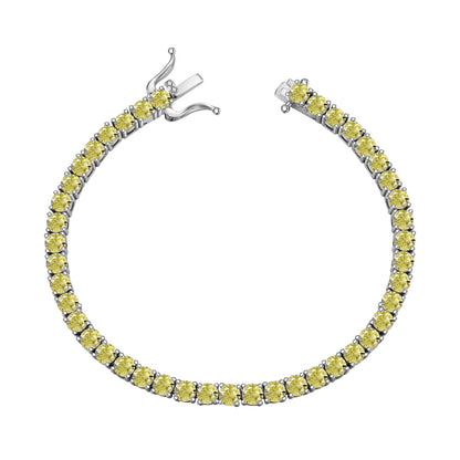 [Everoly JW]Ornate Dazzling Round Cut Tennis Bracelet