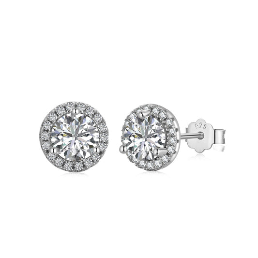 [Everoly JW]Classic Princess Round Shape Earrings