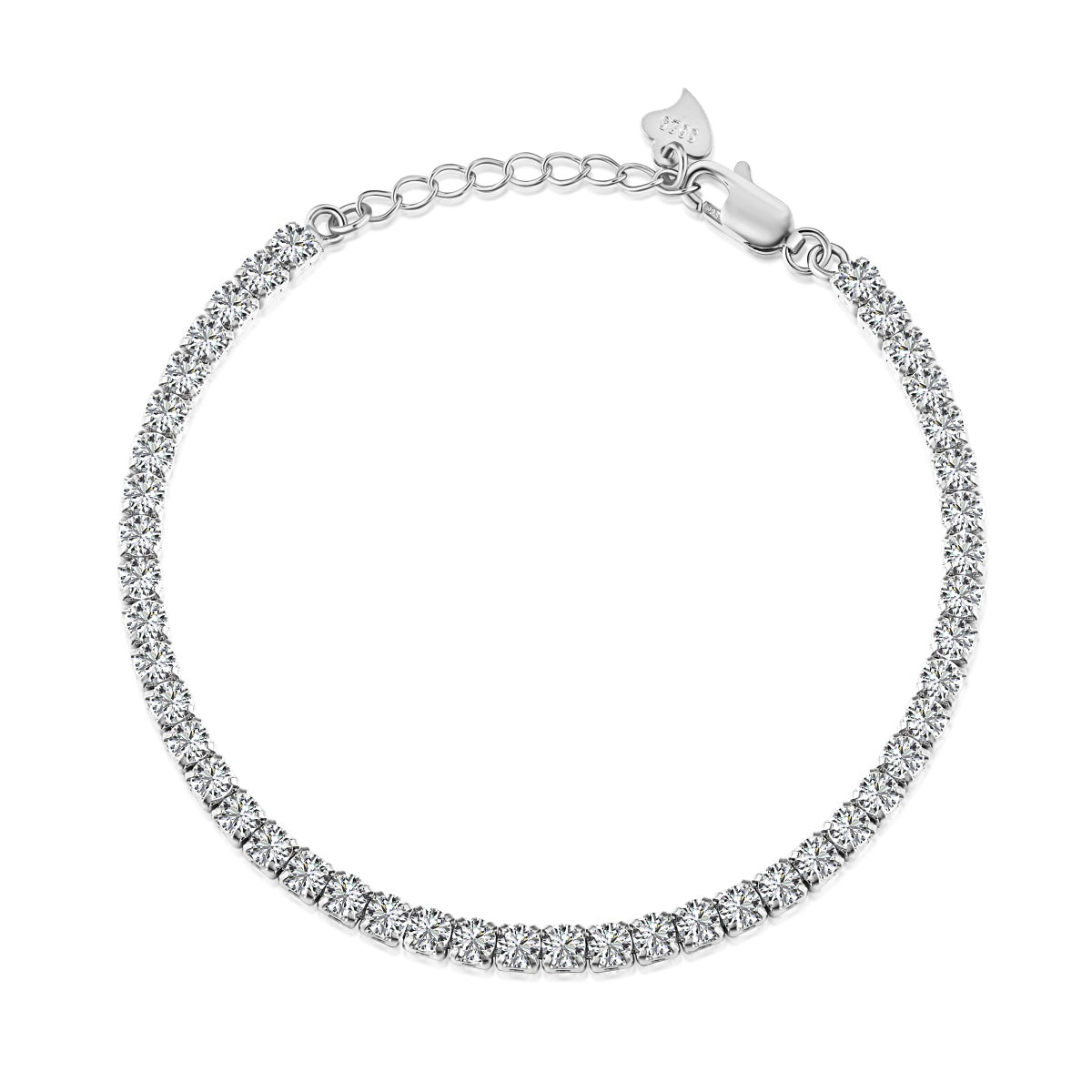 [Everoly JW]Sparkling Round Cut Daily Bracelet