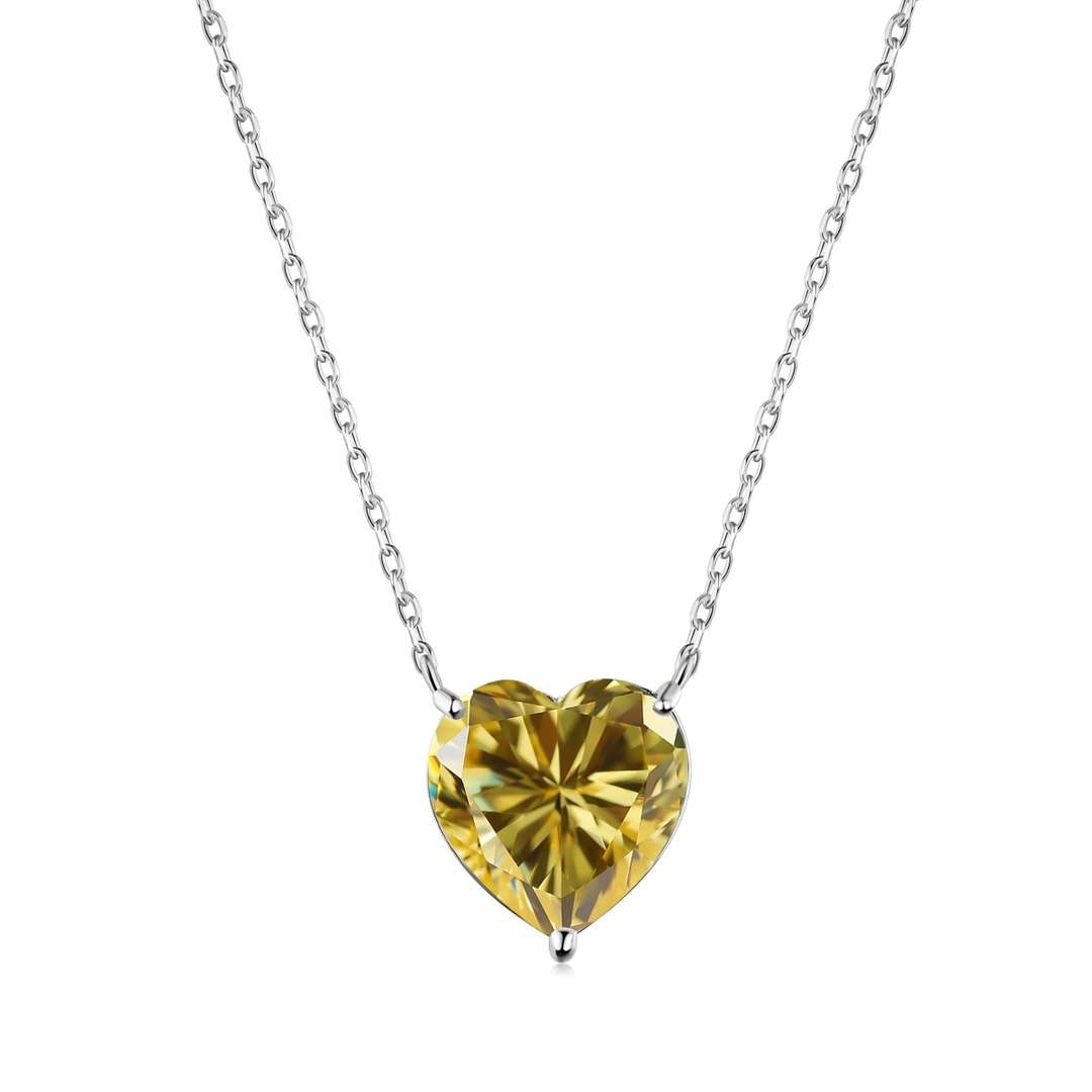 [Everoly JW]6.0 carat Radiant Heart Shape Necklace
