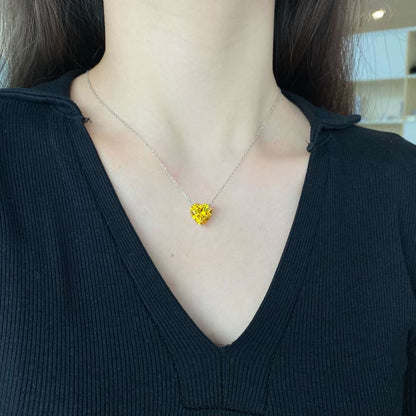 [Everoly JW]6.0 carat Radiant Heart Shape Necklace