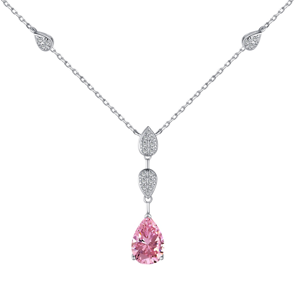 [Everoly JW]Dazzling Pear Cut Necklace