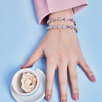 [Everoly JW]Exquisite Ornate Emerald Cut Daily Bracelet