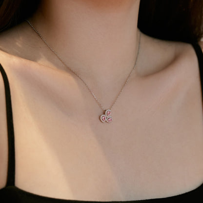 [Everoly JW]Elegant Flower Shape Pear Cut Necklace