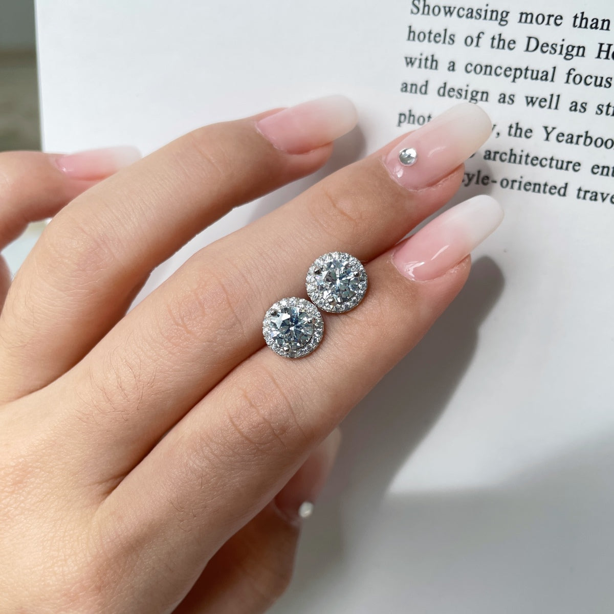 [Everoly JW]Classic Princess Round Shape Earrings