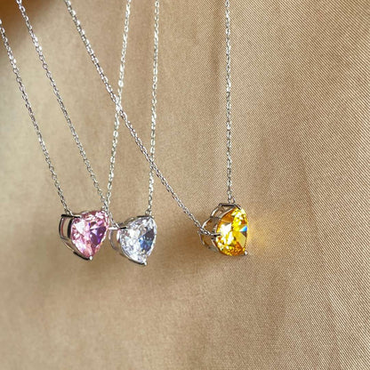 [Everoly JW]6.0 carat Radiant Heart Shape Necklace