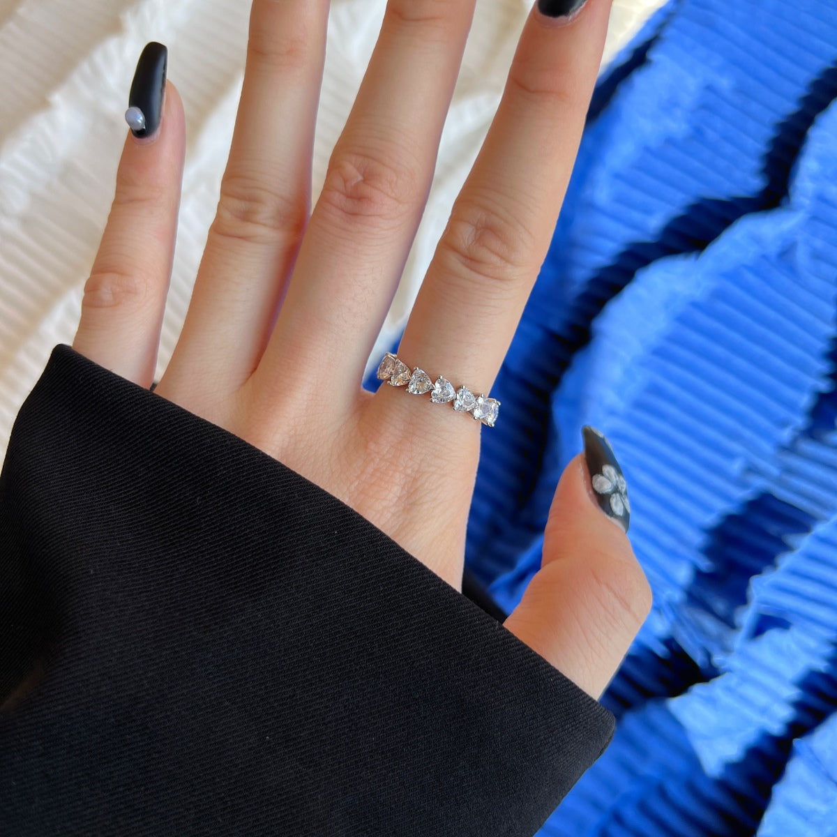 [Everoly JW]0.25 Carat Radiant Romance Heart Cut Lover Ring