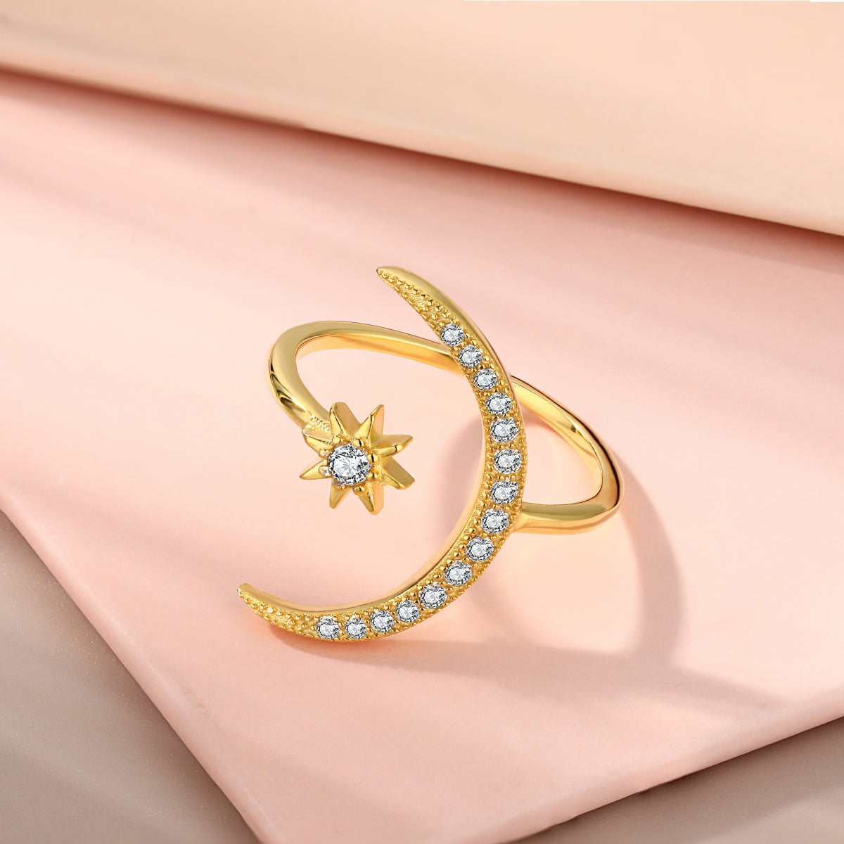 [Everoly JW]Eternity Moon & Star Ring