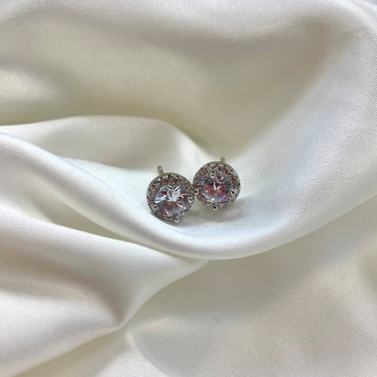 [Everoly JW]Classic Princess Round Shape Earrings