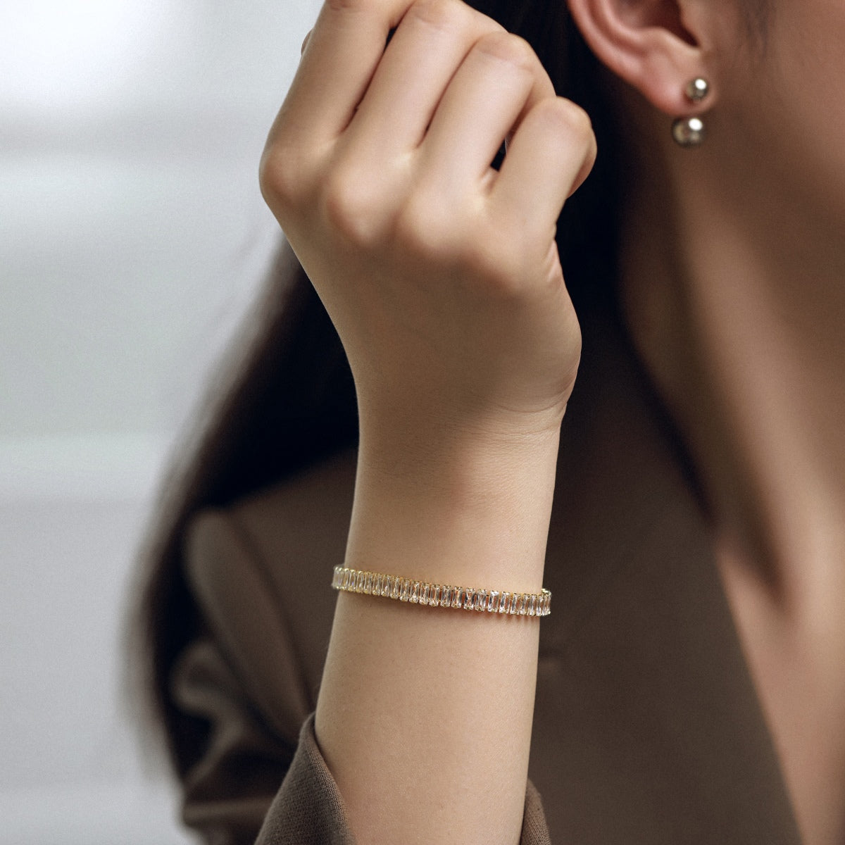 [Everoly JW]Exquisite Emerald Cut Daily Bracelet