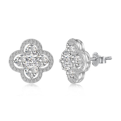 [Everoly JW]Lucky Four-Leaf Clover Exquisite Earrings