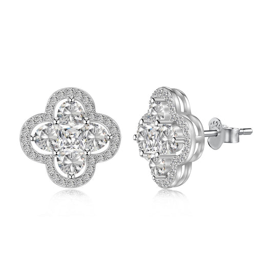 [Everoly JW]Lucky Four-Leaf Clover Exquisite Earrings