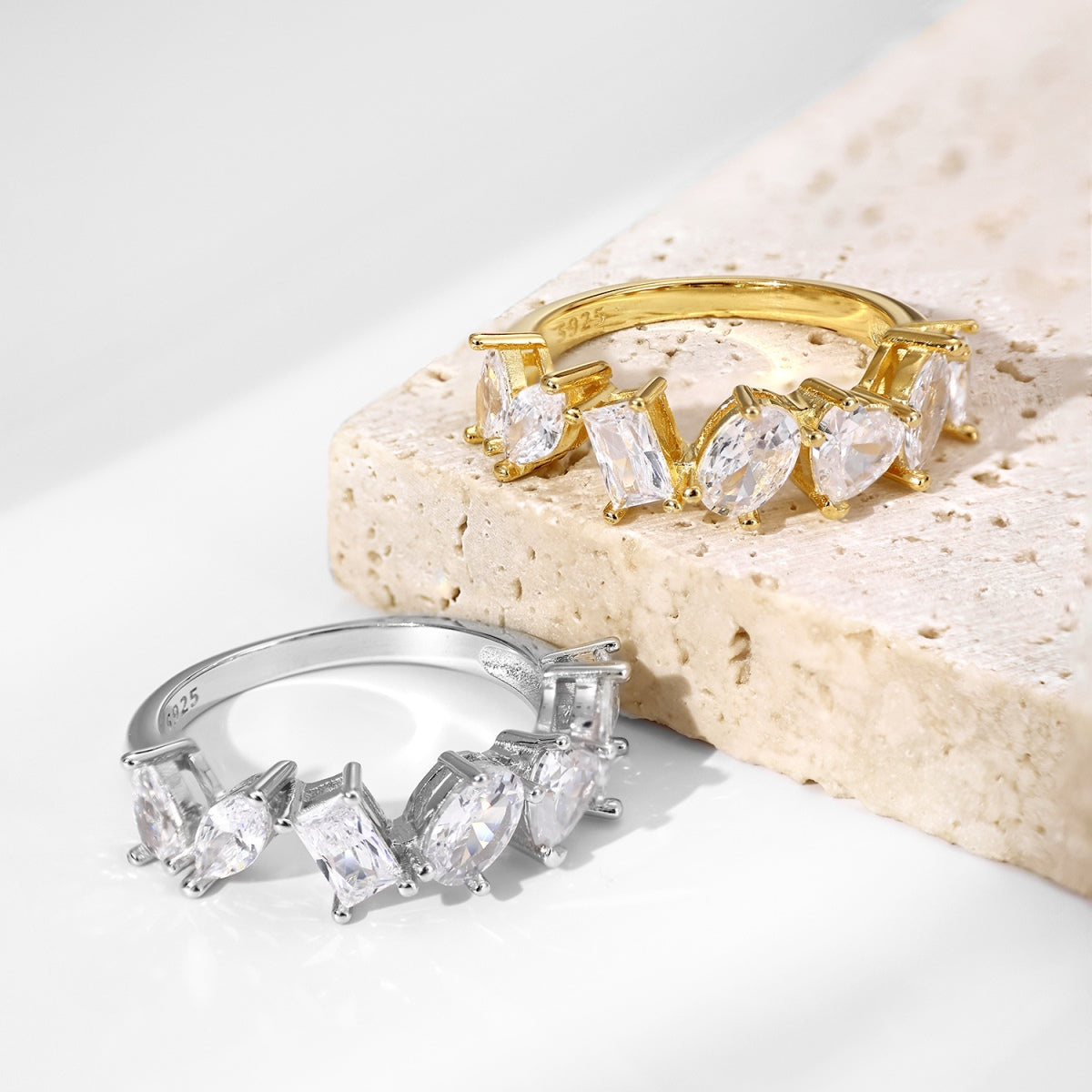 [Everoly JW]Delicate Multi Cut Ring