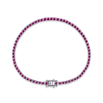 [Everoly JW]Dazzling Colorful Round Cut Daily Bracelet