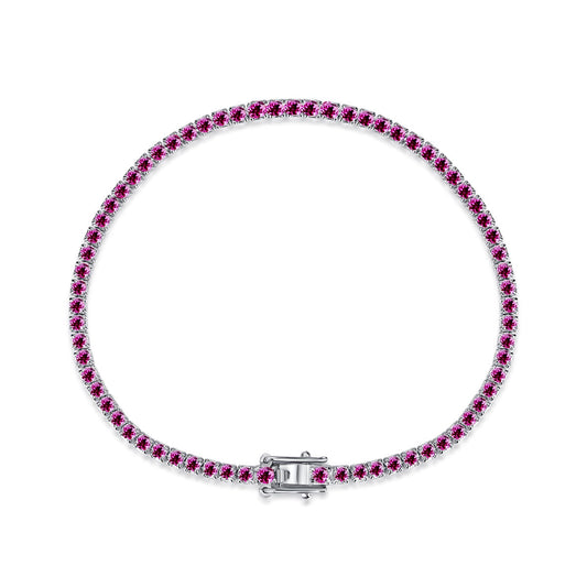 [Everoly JW]Dazzling Colorful Round Cut Daily Bracelet