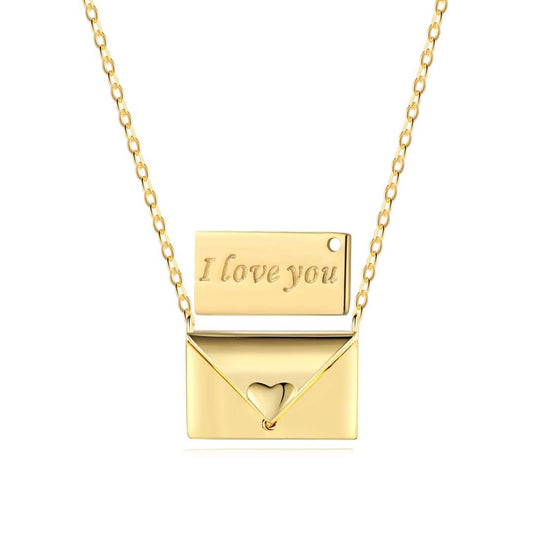 [Everoly JW]Envelope Heart Shape Mother's Day Necklace