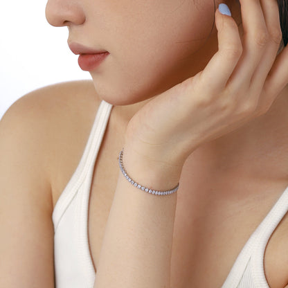 [Everoly JW]Dazzling Sparkling Round Cut Daily Bracelet