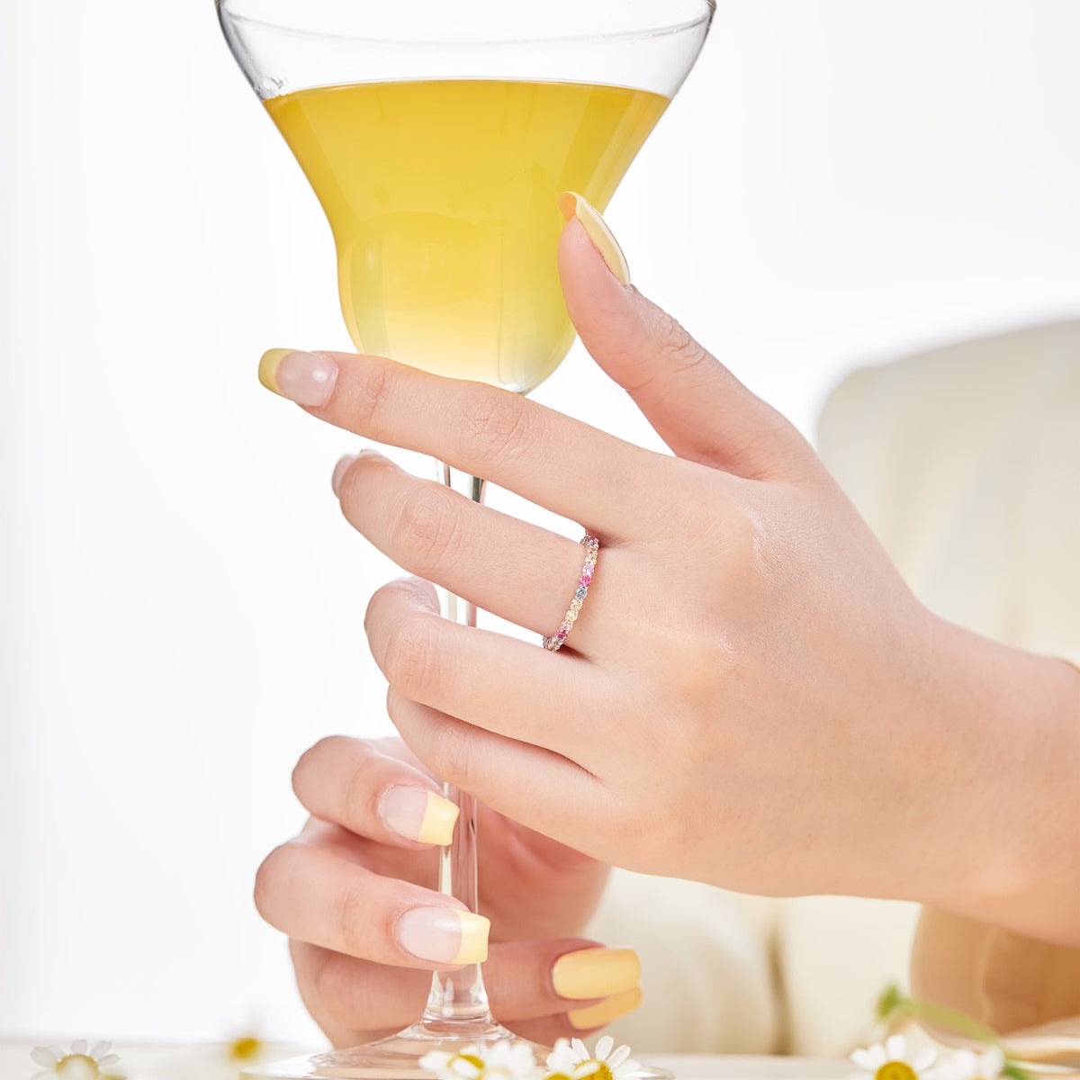 [Everoly JW]Elegant Vivid Round Cut Daily Ring