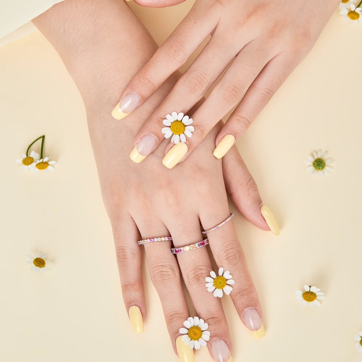 [Everoly JW]Elegant Vivid Round Cut Daily Ring